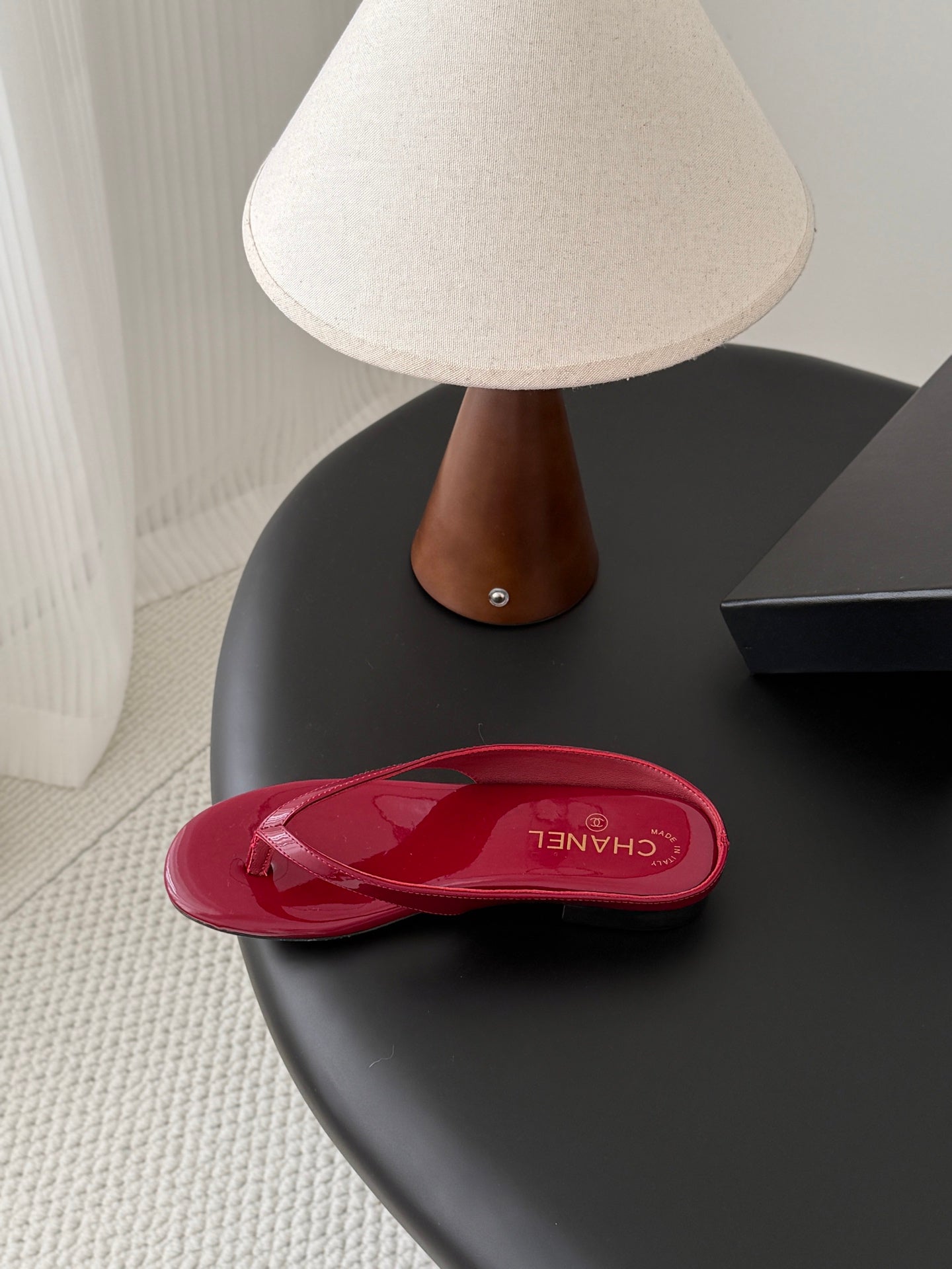 CC 26P Flip-Flops Burgundy Cowhide 700415
