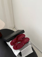 CC 26P Flip-Flops Burgundy Cowhide 700415