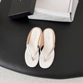 CC 26P Flip-Flops White Cowhide 600417