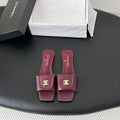 CC 26C Slippers Flat Dark Burgundy Sheepskin 717795