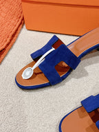HM Oasis Sandals Dark Navy Calfskin 312713