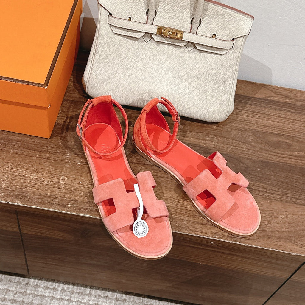 HM Santorini Sandals Red Cowhide 312583