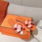 HM 3D Oran Sandals Orange Calfskin 243962