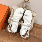 HM Harmonie Sandal White Swift Calfskin 256885