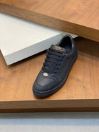 GG Men's Screener Sneaker Black Cowhide 534046