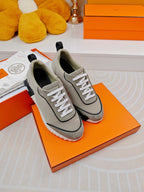 BOUNCING SNEAKERS GRAY CALFSKIN STYLIZED
