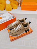 BOUNCING SNEAKERS BROWN CALFSKIN STYLIZED