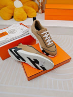 BOUNCING SNEAKERS BROWN CALFSKIN STYLIZED