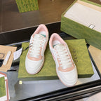 GG Men's MAC80 Sneaker White Pink Cowhide 523614