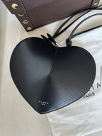 LE COEUR BAG 21 IN BLACK CALFSKIN