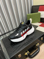GG Men's Sneaker Black Cowhide 529928