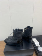 CC Short Boots Black Cowhided