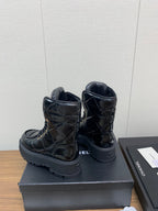 CC Short Boots 30mm Gloosy Black Cowhide