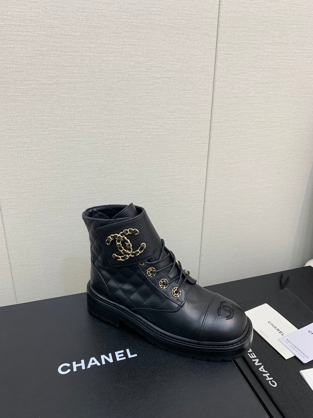 CC Ankle Boots Black Cowhide