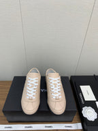 CC Sneaker 15mm Beige Lambskin