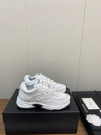CC Sneaker 30mm White Lambskin