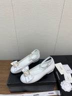CC Mary Jane 25mm White Cowhide