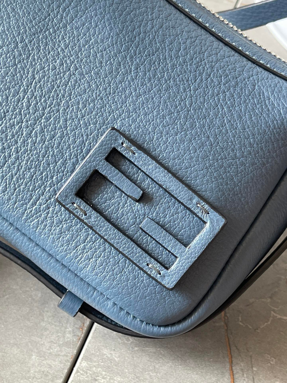 SIMPLY MINI 22 IN FIORD BLUE GRAINED CALFSKIN