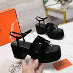 HM Jam 70 sandal In Black Velvet 120319