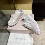 Jimmy Diamond Light Flex Sneaker White Light Grey Suede Leather 715046
