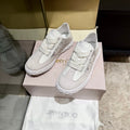 Jimmy Diamond Light Flex Sneaker White Light Grey Suede Leather 715046