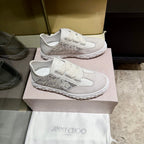 Jimmy Diamond Light Flex Sneaker White Light Grey Suede Leather 715046