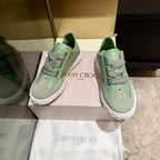 Jimmy Diamond Light Flex Sneaker Green Suede Leather 715045
