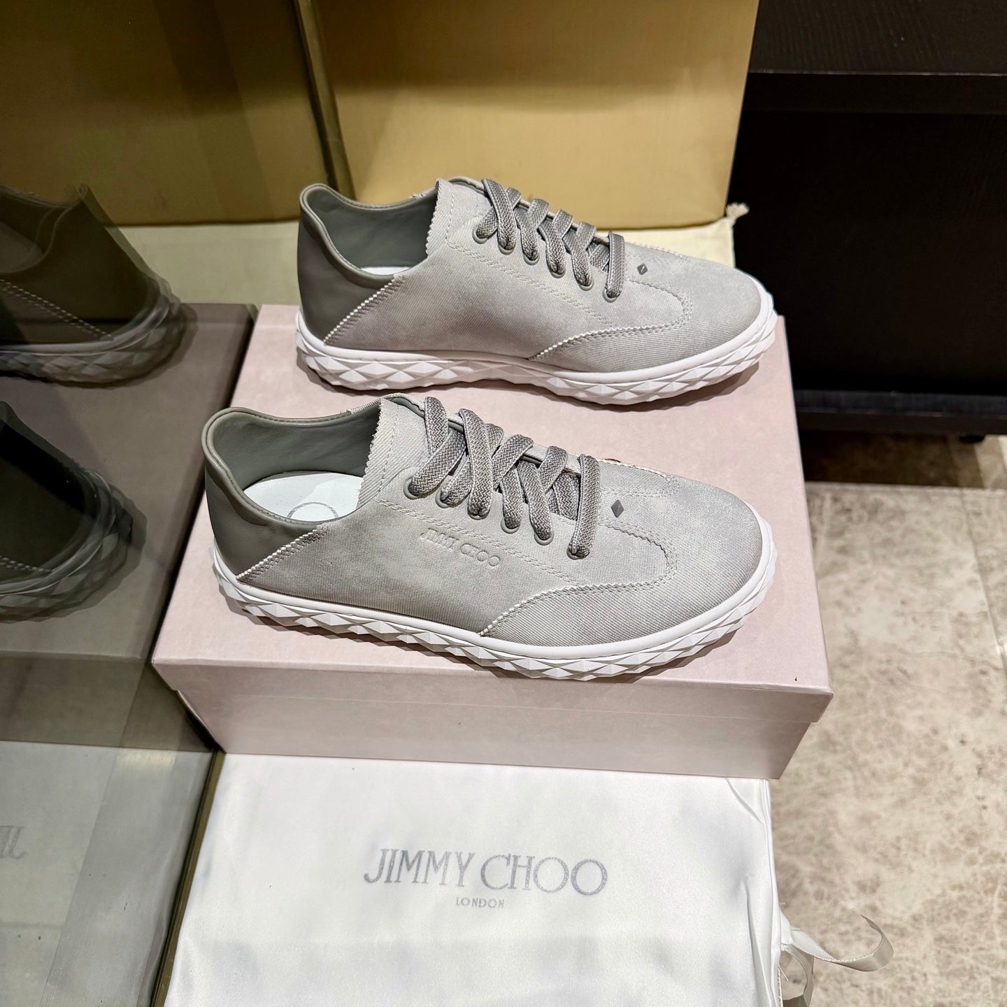 Jimmy Diamond Light Flex Sneaker Grey Suede 715042