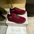 Jimmy Diamond Light Flex Sneaker Burgundy Suede 715041