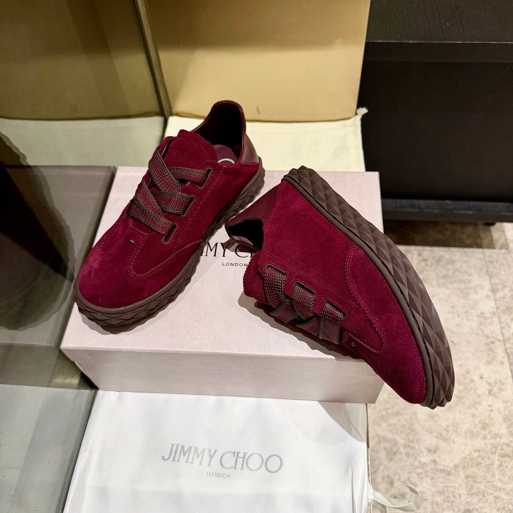 Jimmy Diamond Light Flex Sneaker Burgundy Suede 715041