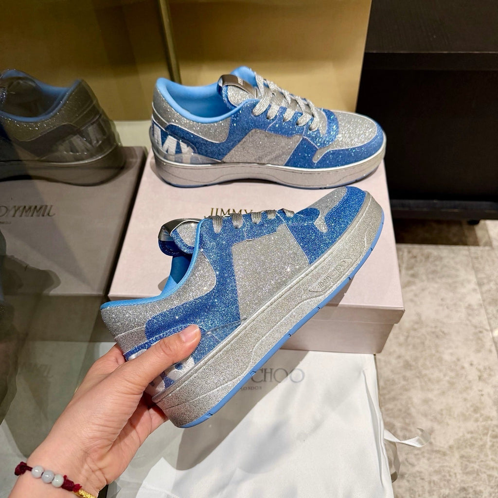 Jimmy Florent Sneaker Blue Grey Glitter 715040