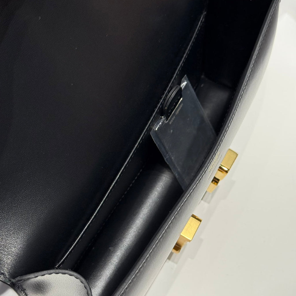 HM Constance Elan 24 Black Epsom Gold Hardware 237352