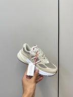 LP x NB 990v6 Sneaker 45mm In Ivory White Mix Grey Suede And Mesh Fabric 989828