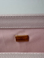 BOY BAG MEDIUM 25 IN PINK NUDE CALFSKIN WITH GOLD HARDWARE