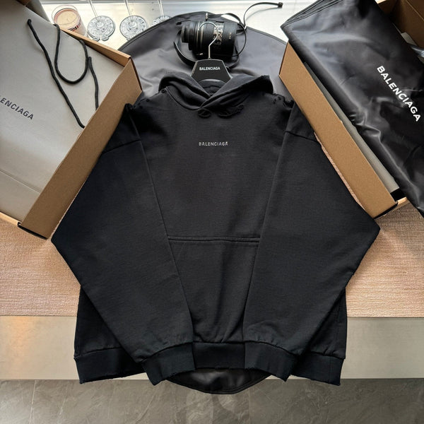 Balenciaga 25 Hoodie Black Cotton 0025