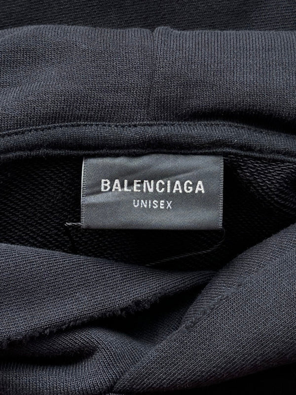 Balenciaga 25 Hoodie Black Cotton 0025