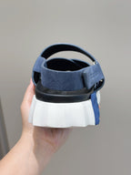 HM Men's Electric Sandals Navy Blue Suede 547690
