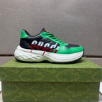 GG Men's 25 Sneaker Green Black Sheepskin 524270