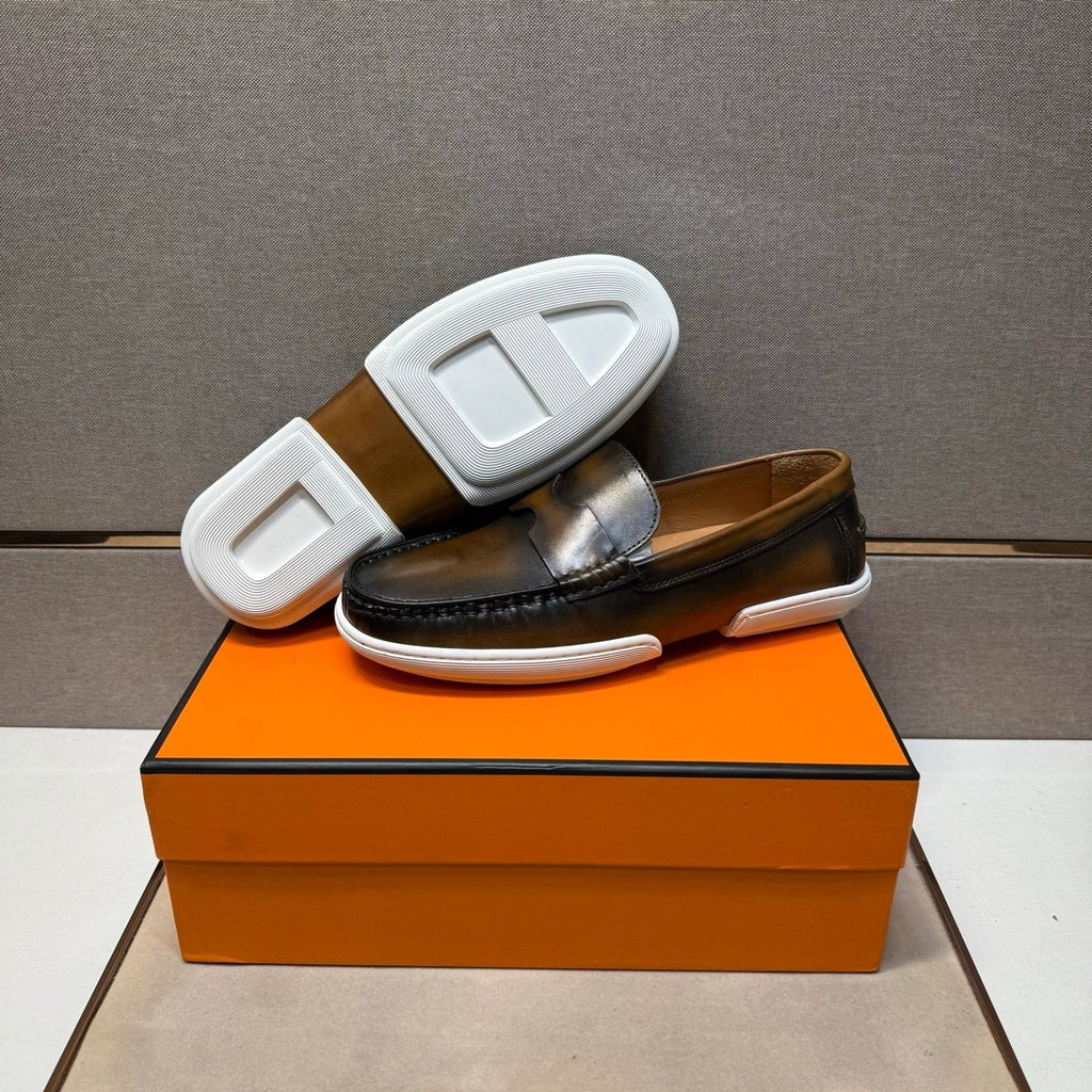 HM Men's 25 Loafer Chestnut Brown Cowhide 717694