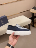 CD B23 SLIP ON NAVY SUEDE AND JACQUARD
