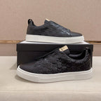 GG Men's Sneaker Black Sheepskin 448471