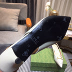GG Slingbacks 45 white calfskin