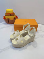 HM Elda espadrille White Cowhide 212235