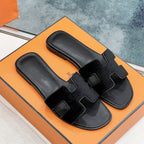 0ran sandal black velvet goatskin