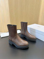 The Row Nobilis Boots Brown Cowhide 455862