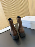 The Row Nobilis Boots Brown Cowhide 455862