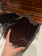 LE COEUR BAG 21 IN HICKORY BROWN SUEDE