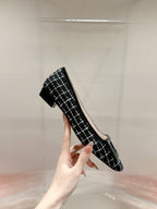 Viv Flats Shoe Black   Custom Material 247133