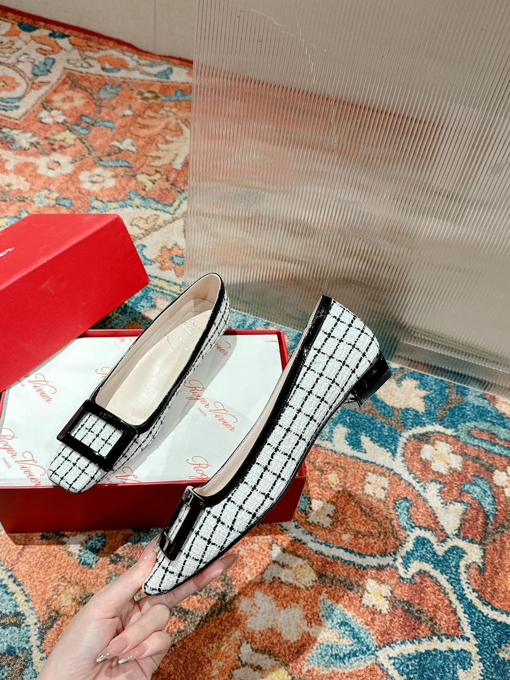 Viv Flats Shoe White   Custom Material 247134