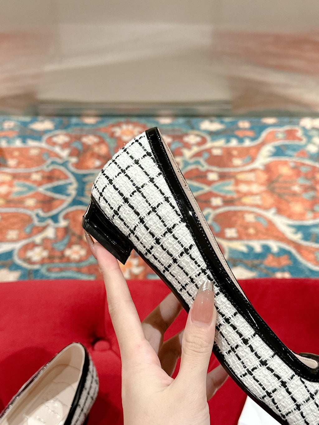 Viv Flats Shoe White   Custom Material 247134